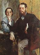 Edgar Degas The Duke and Duchess Morbilli oil on canvas